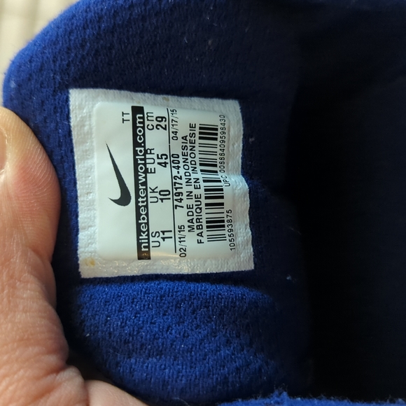 Nike men's flex experience RN 4 Blue running shoes - Picture 3 of 5